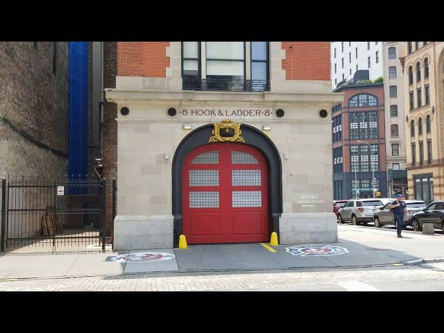 NEW YORK TODAY: A Walk around Firehouse|Hook&Ladder Company 8 Known as the Ghostbusters Headquarters