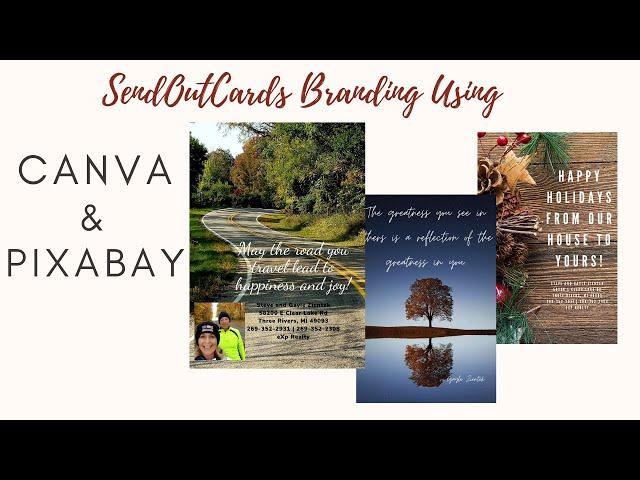 SendOutCards Branding with Canva and Pixabay