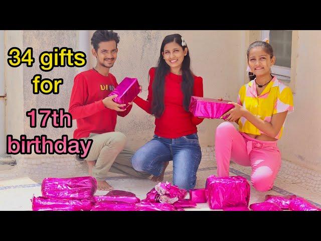 34 gifts for 17th birthday | Payal ka birthday gifts | aman dancer real