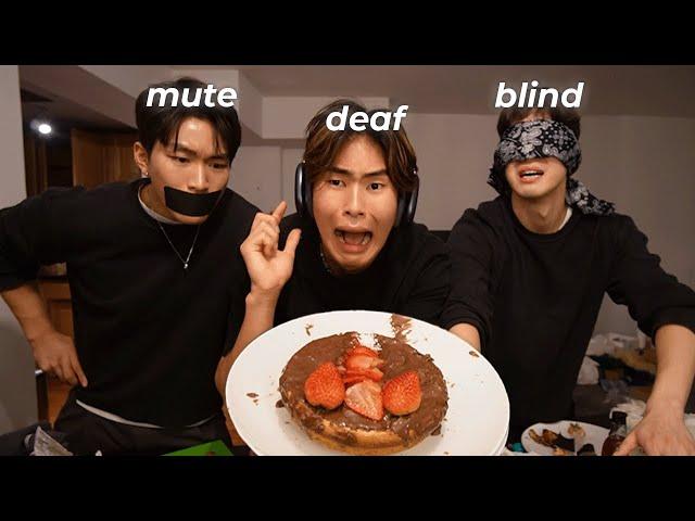 BLIND DEAF MUTE challenge with 2 hot chinese men