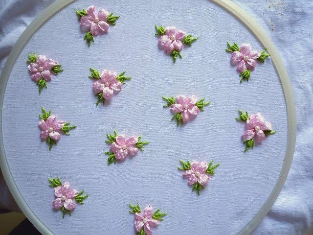 Hand embroidery. All over embroidery design for frocks.