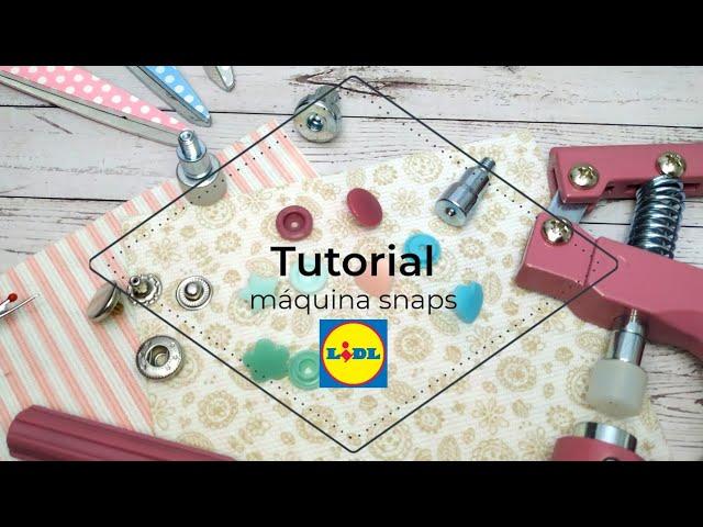 Cómo utilizar la máquina snaps de Lild  Tutorial Botones a presión