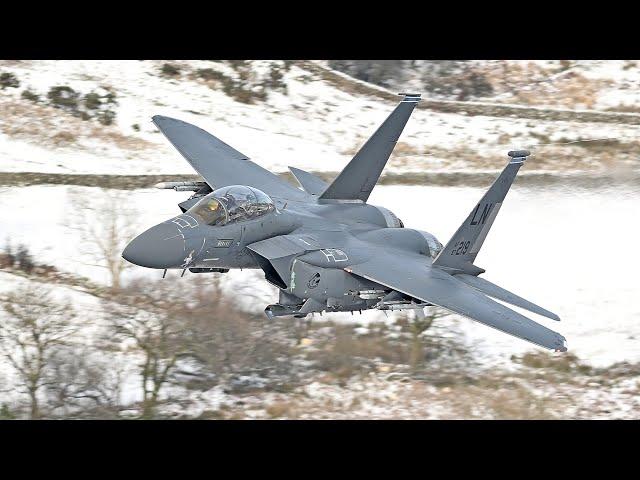 Watch F-15 Strike Eagles Take Flight with Greek Gods Flair!  Low Fly Mach Loop