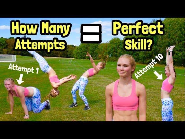 How Many Attempts Gymnastics Challenge! // Hannah Deeprose