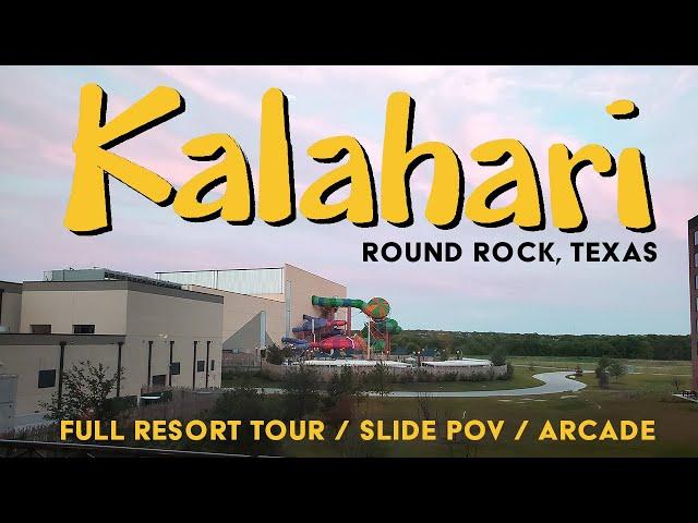 New KALAHARI Round Rock Texas Waterpark Resort! RESORT TOUR AND SLIDE POV'S!