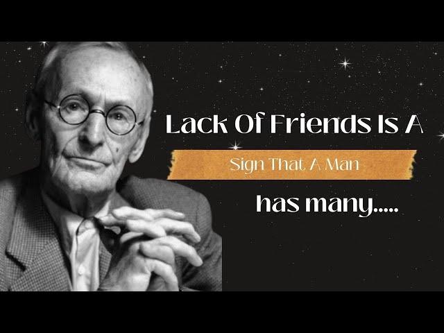 Hermann Hesse's Life Lessons Solitude is independence | Hermann Hesse Quotes Demian