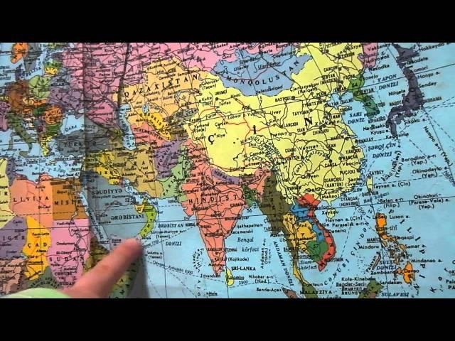 Карта мира. Камилла 3.4 года