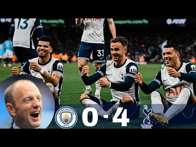 Peter Drury poetry on Manchester city Vs Tottenham Hotspur 0-4