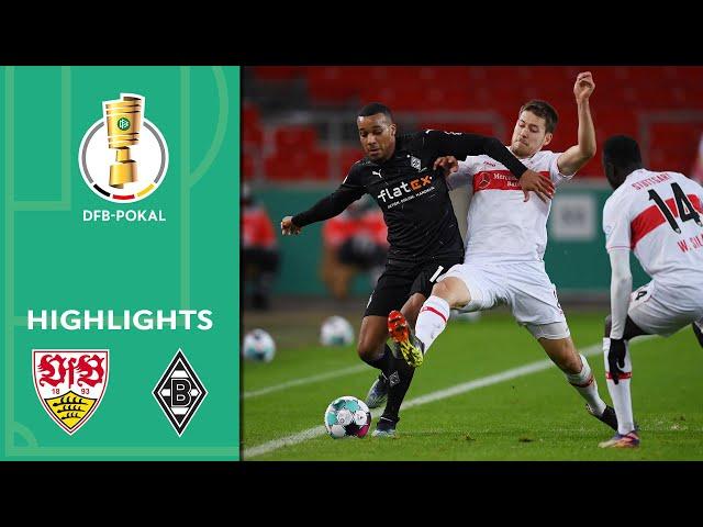 Thuram & Plea score | VfB Stuttgart vs. Borussia M'gladbach 1:2 | Highlights | DFB-Pokal Round of 16