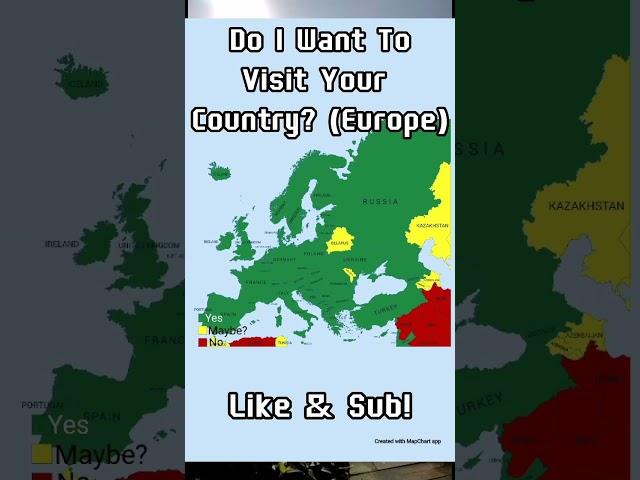 Do I Want To Visit Your Country? (Europe ) #shorts