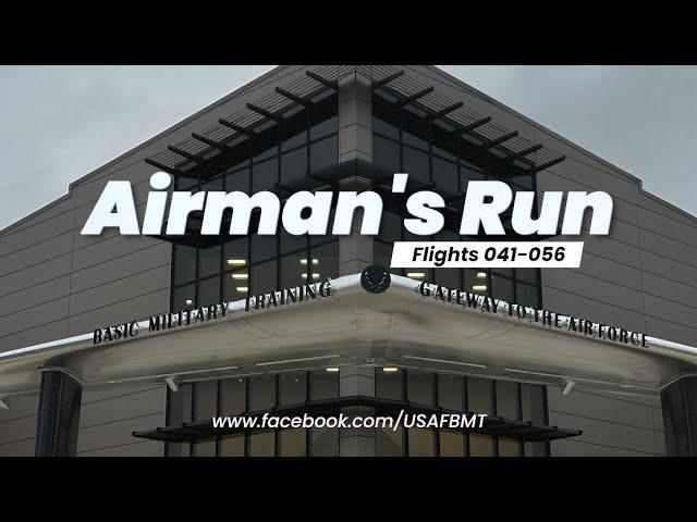 Department of the Air Force Basic Military Training: Airman's Run Flights: 041-056 -- Dec. 11, 2024