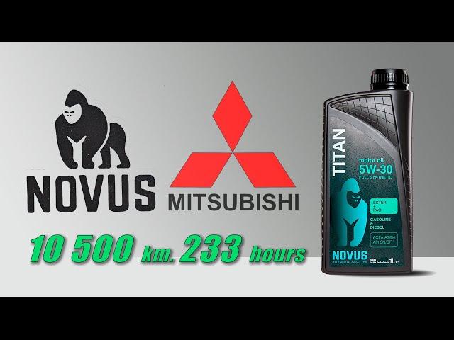 Novus Titan 5w30 (отработка из Mitsubishi,  10 500 км., 233 моточасов)