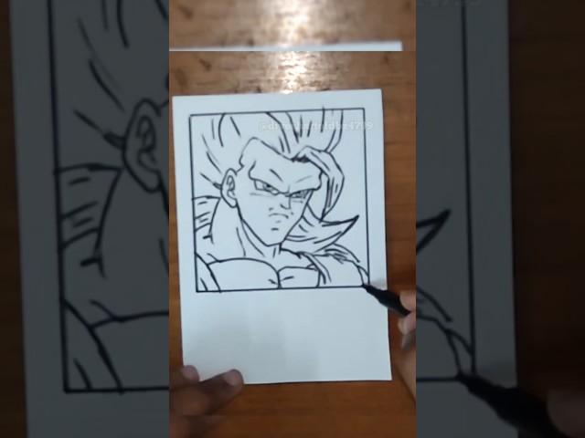 Split show #dbz #anime #animesketch #drawing #artwork #foryou #splitdraw #creativity #music