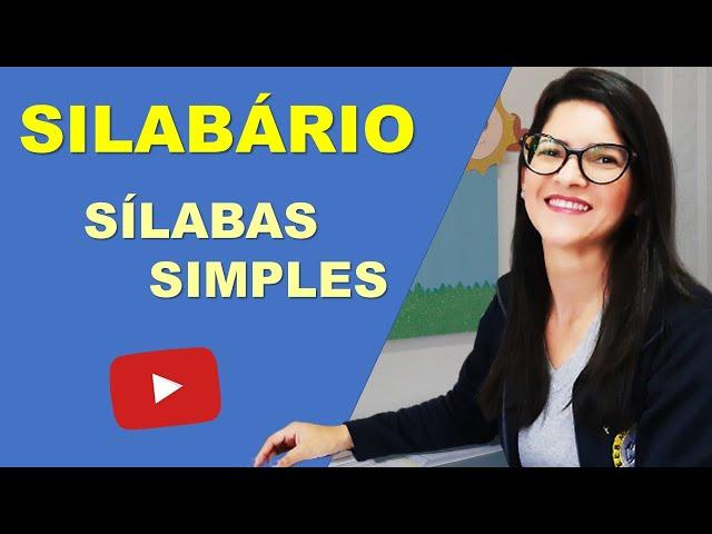 SILABÁRIO COM SÍLABAS SIMPLES