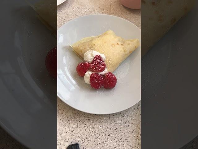 Homemade Crepe - strawberry and Banana