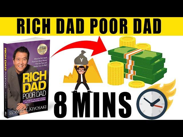 RICH DAD POOR DAD Animated Book Summary In UNDER 8 MINUTES! (EASY to Understand)