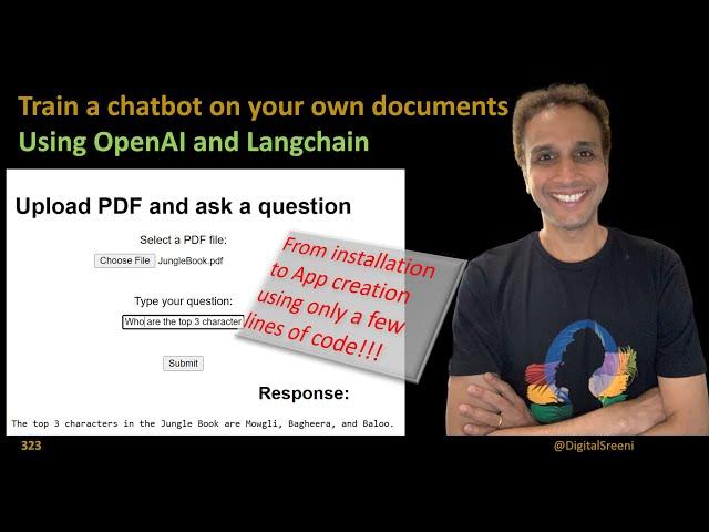 323 - How to train a chatbot on your own documents?