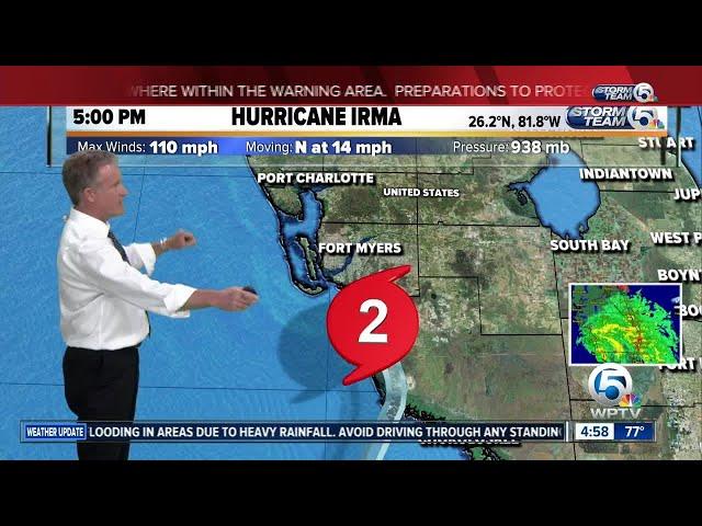 5pm Hurricane Irma update: 9/10/17