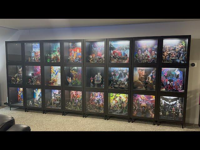 NEW DISPLAY CASE FOR MY STATUE COLLECTION!