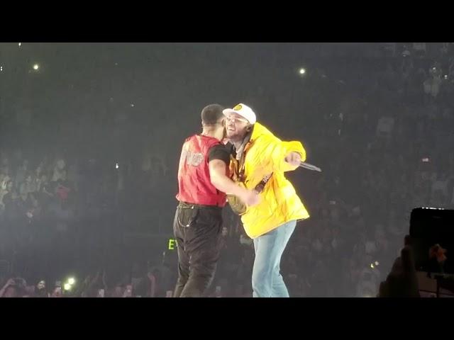 Drake brings out Chris Brown on stage in LA (HQ Video)