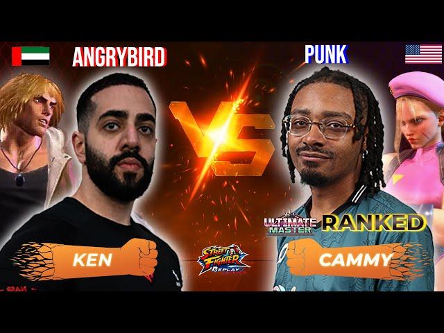 SF6  ANGRYBIRD (Ken) vs PUNK (Cammy)  High Level Gameplay