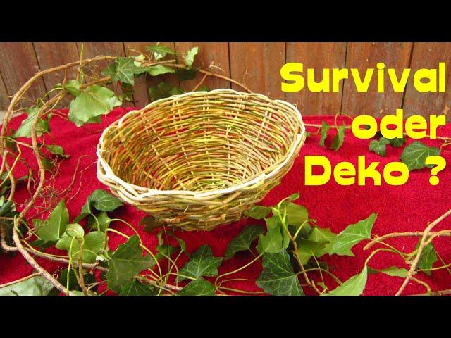 Survival or decoration? Basket weaving with ivy tendrils (EN subtitles)