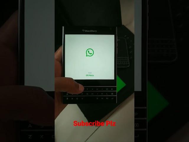 i use whatsapp my blackberry passport it's working not bad