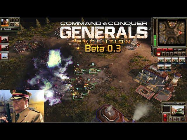 Command & Conquer: Generals Evolution Beta 0.3 | Defcon 6 - Tank | 2k 1440p