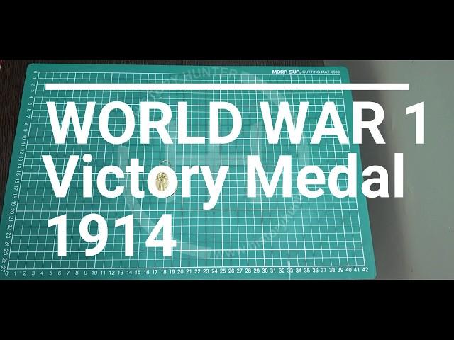 World War 1 Rare Medal 1919 ( WW1 Victory Medal - War of Civilization)