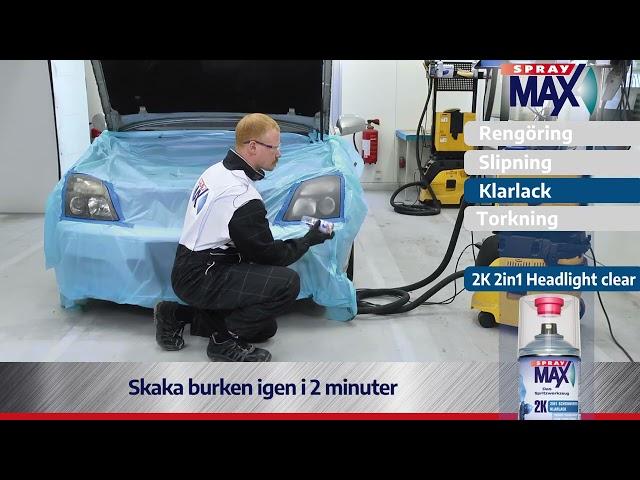 SprayMax - strålkastare klarlack (SWE)