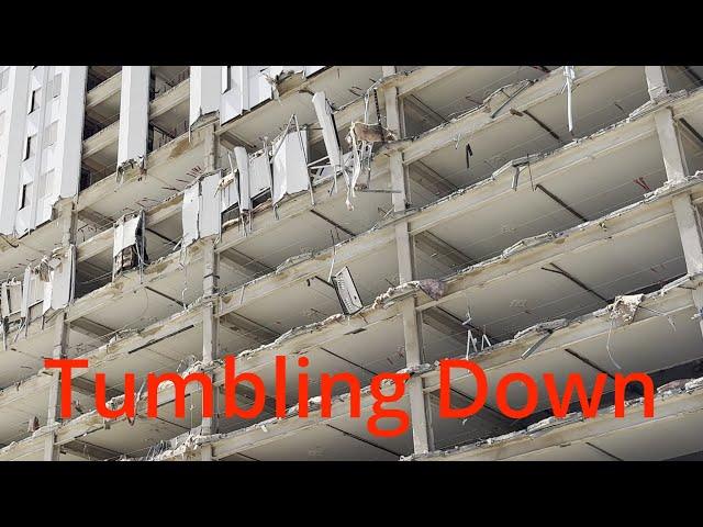 Tropicana demolition 5/31 continues in 4k - The destruction continues with close ups