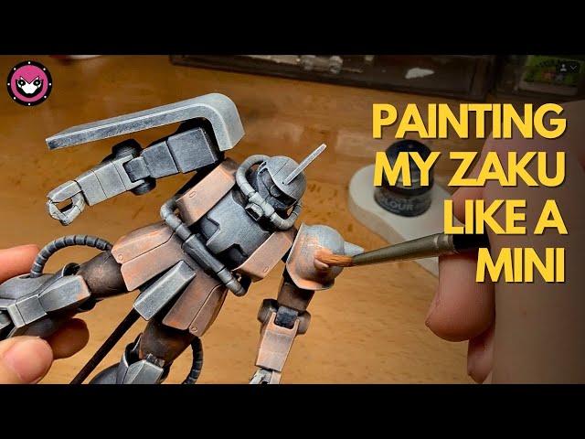How to HANDPAINT Gunpla pt. 2 | Army Painter Speed Paints | FG Char’s Zaku II