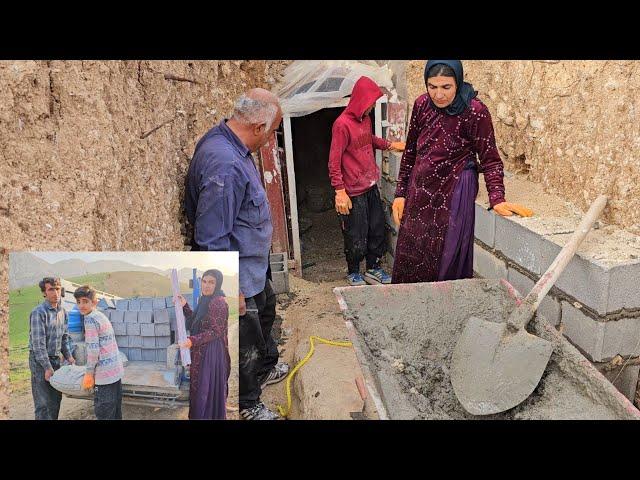 Maryam's Nomadic Life: From Buying a Gift to Building a Shelter in the Mountains