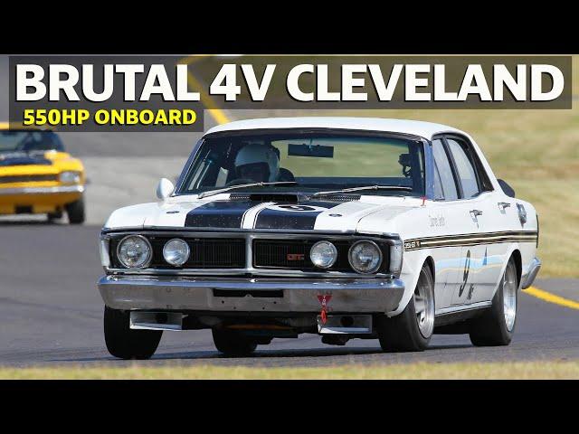 Aussie Muscle Unleashed: Wild 351 4V Cleveland GTHO Falcon  | Onboard Historic Racing Mayhem