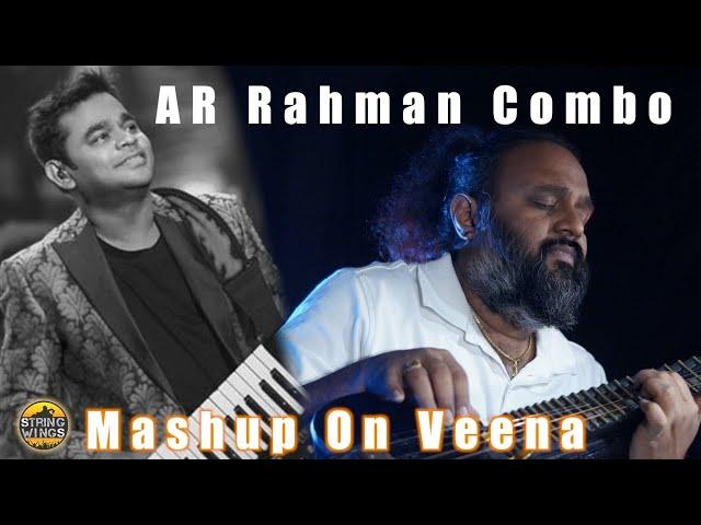 A R Rahman 90's hit mashup | Anjali anjali#Chinni chinni aasai#Malargalae# veena instrumental covers