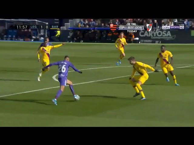 Leganes Goal vs Barcelona