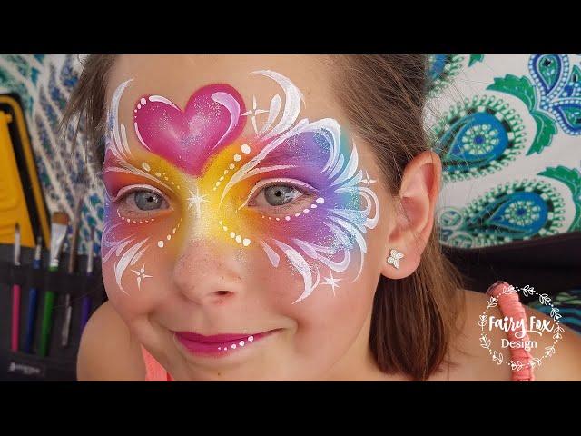 Rainbow Fairy Mask - Face Painting Tutorial