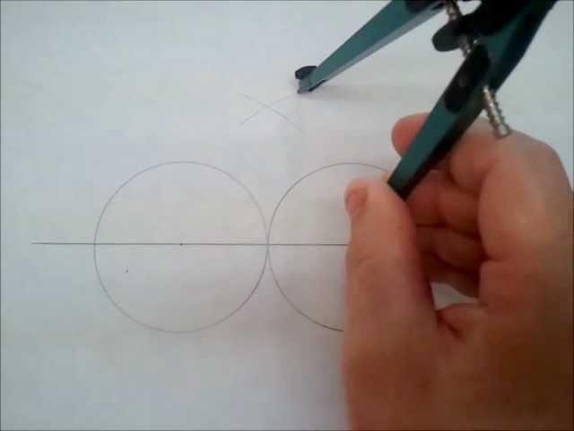 Drawing an oval with a compass and no string (very simple)