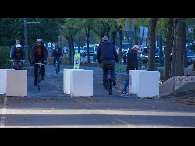 Concrete barriers go up along NYC bike path where terror attack happened