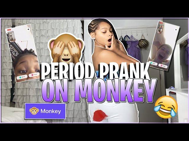 IM ON MY PERIOD PRANK ON THE YEE *MONKEY* APP!