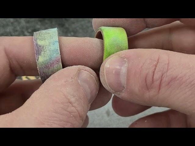 Copper and Fabric Ring-Final Sanding and Clear coat