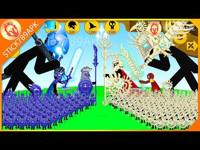 FINAL BOSS ICE, XIPHOS, SPEAROS VS MEGA GIANT BOSS BONE, XIPHOS | Stick War Legacy Mod | Stick789Apk