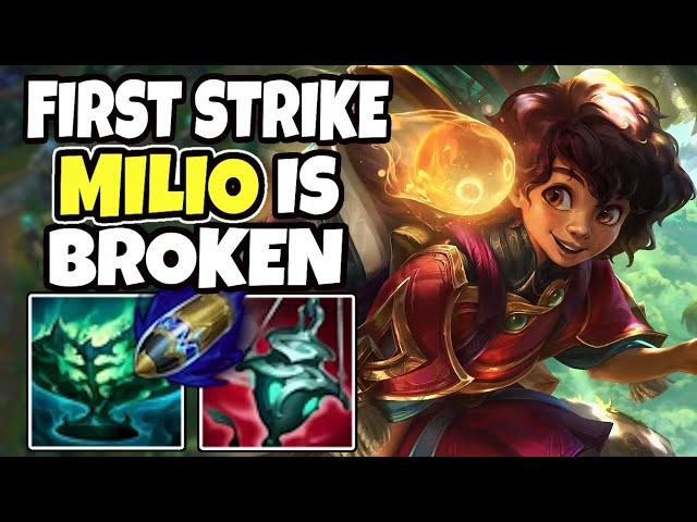 Challenger MILIO shows how strong FIRST STRIKE MILIO can be - Milio support- 14.10 League of Legends