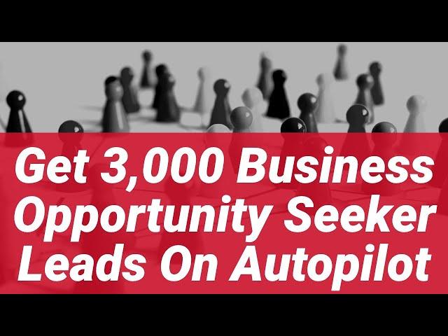 Get 3,000 Fresh Business Opportunity Seeker Leads [2019]