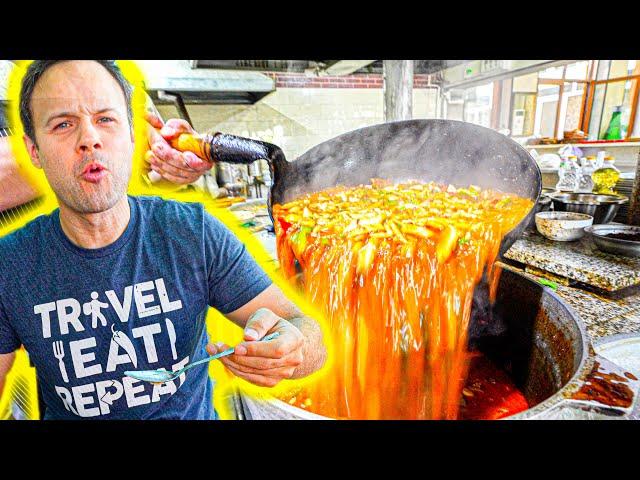 Most EXTREME Street Food in Asia - BIGGEST Horse Noodle EVER Made + INSANE 18 Hour UZBEK Food Tour!!