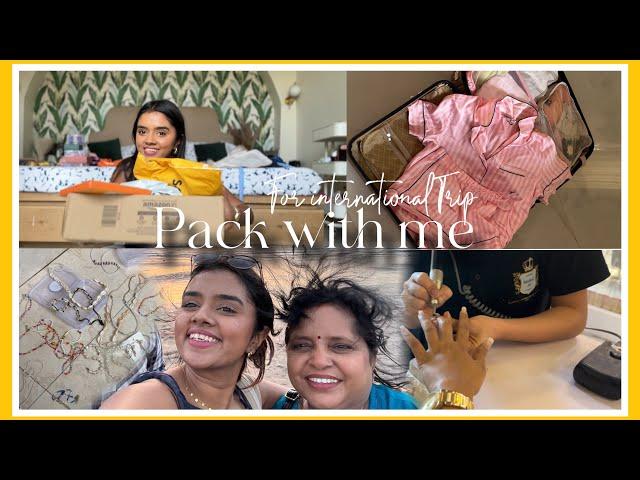 Pack With Me for an International Trip ️| J vlog