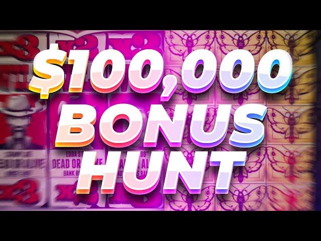 OPENING A HUGE $100,000 BONUS HUNT OVER 35 BONUSES!! (Highlights)