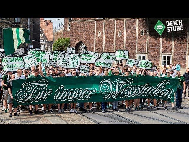 Laut und bunt: So lief die Werder-Fan-Demo gegen die Änderung des Stadionnamens