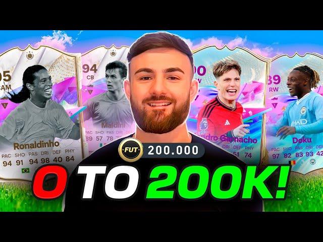 How to Make 200k Coins FAST in EAFC 24?! (0-200K step by step TRADING GUIDE) *BEST SNIPING FILTERS*