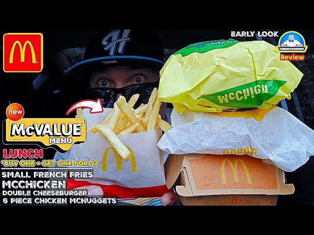 McDonald's® New McValue Lunch Menu Review!  | Better Than The Breakfast Menu? | theendorsement